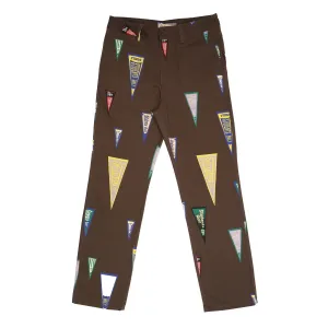 Students Golf Westley Pennant Twill Pants - BROWN
