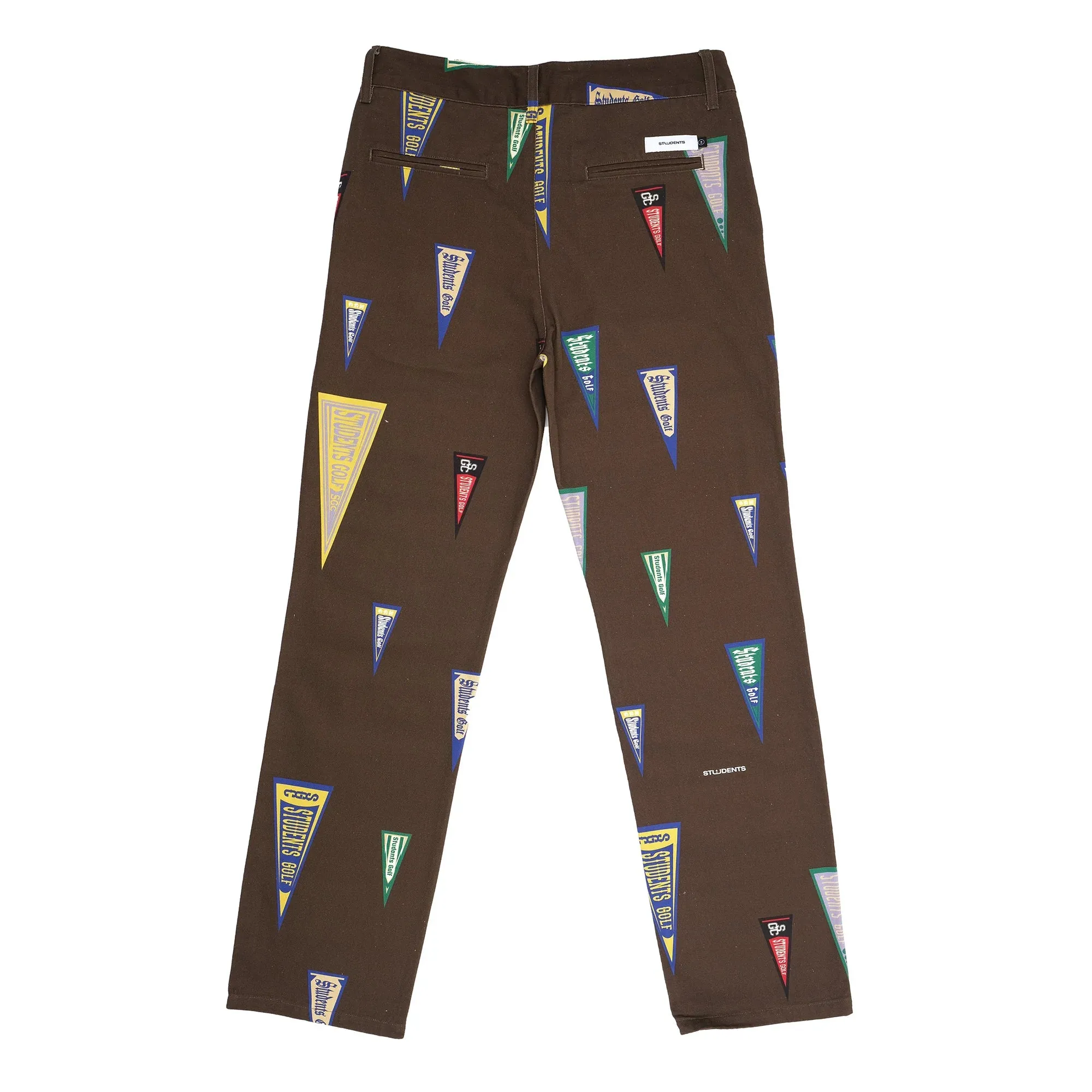 Students Golf Westley Pennant Twill Pants - BROWN