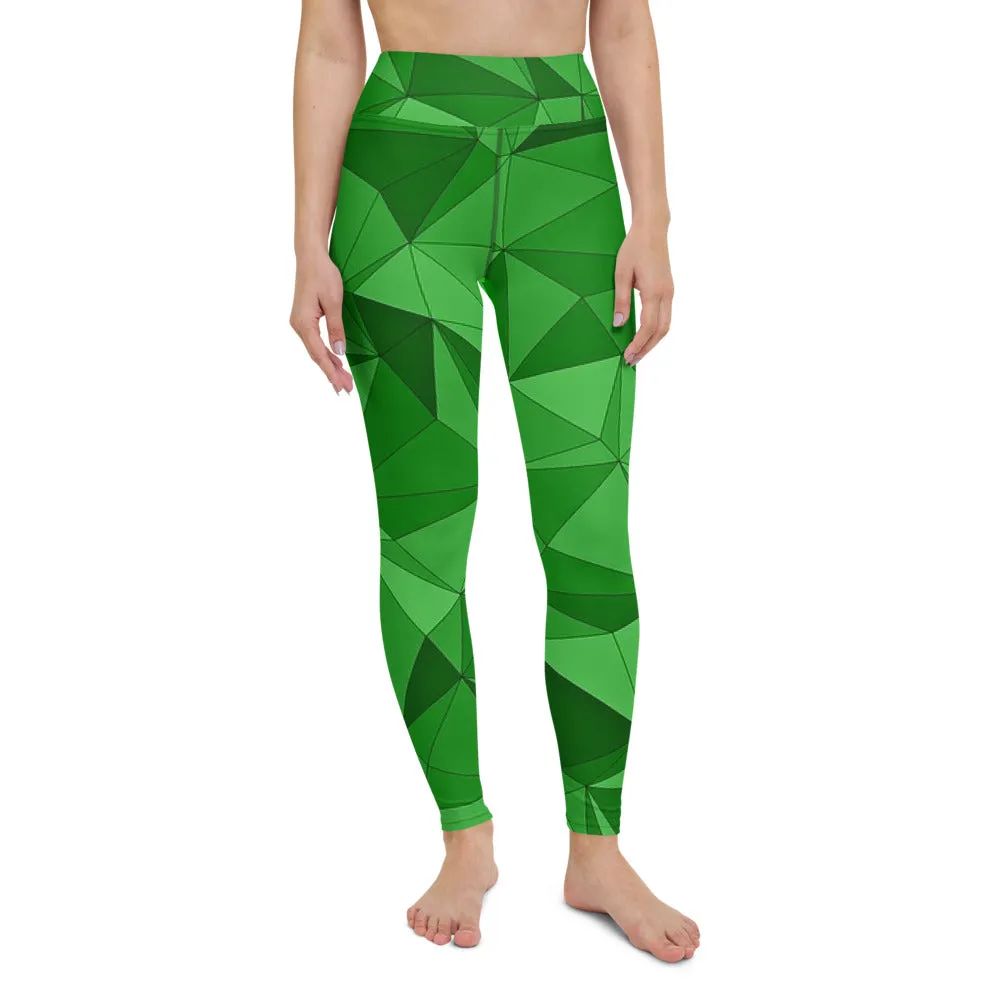 'VERDE' full-length yoga leggings