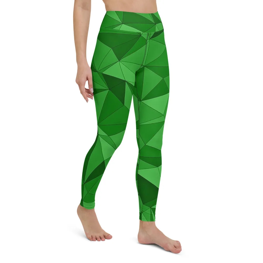 'VERDE' full-length yoga leggings