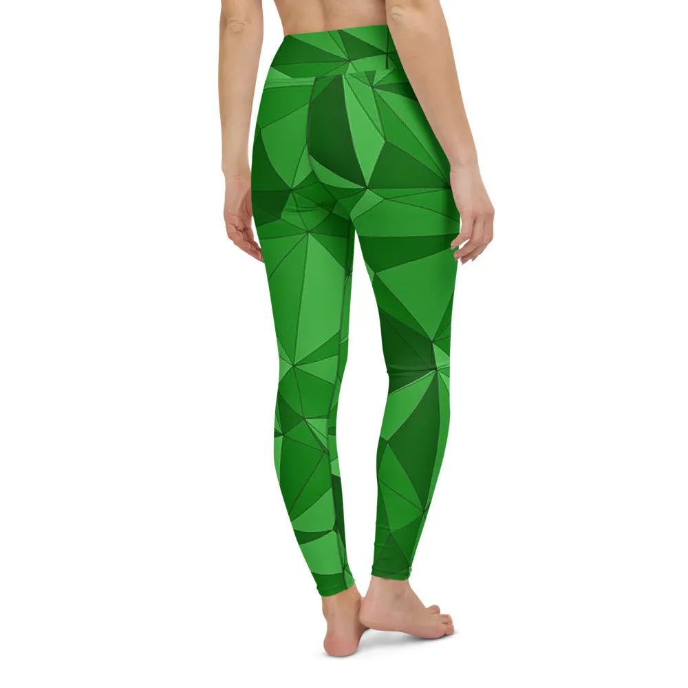 'VERDE' full-length yoga leggings