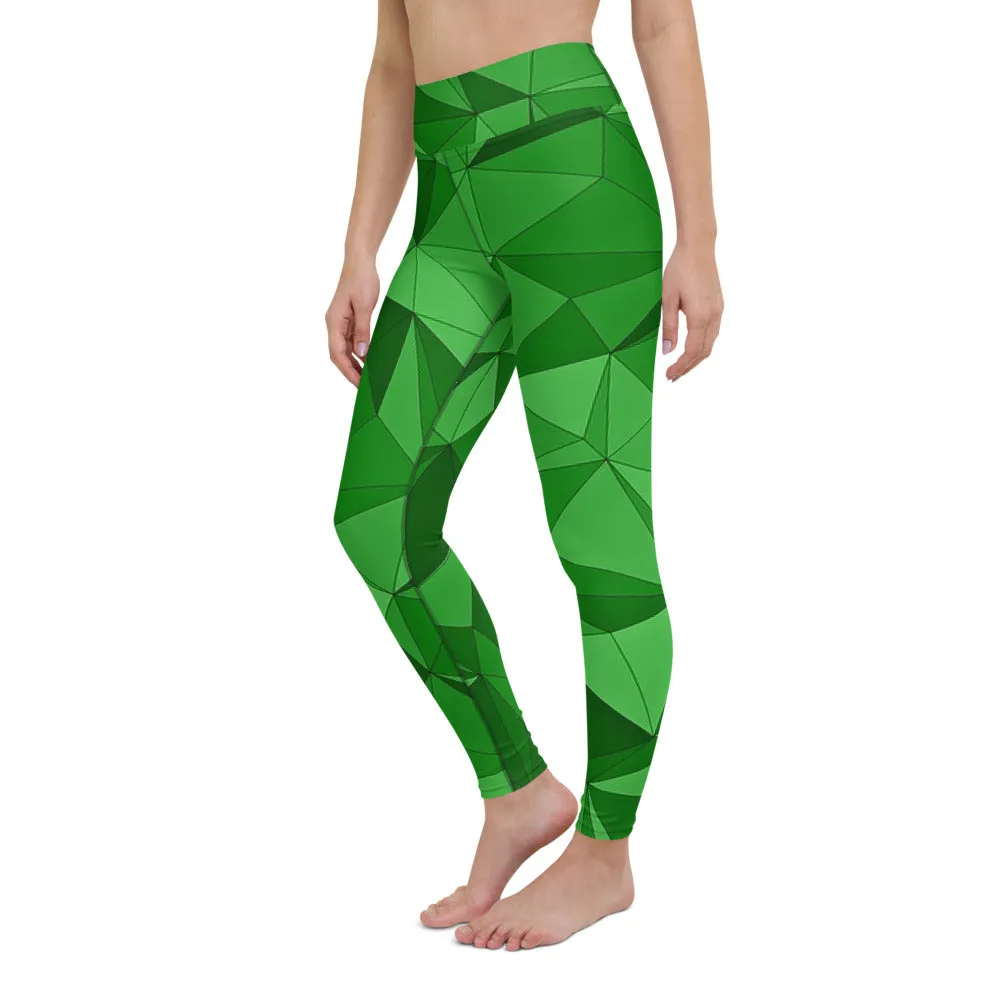 'VERDE' full-length yoga leggings