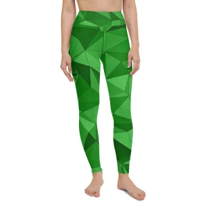 'VERDE' full-length yoga leggings