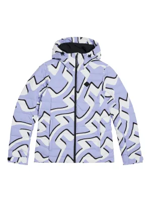 W Thermic Down Jacket printed / Bridge Wave Sweet Lavender