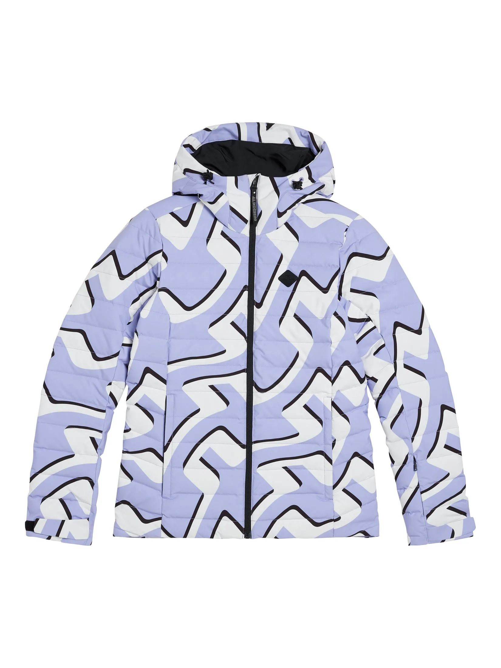 W Thermic Down Jacket printed / Bridge Wave Sweet Lavender