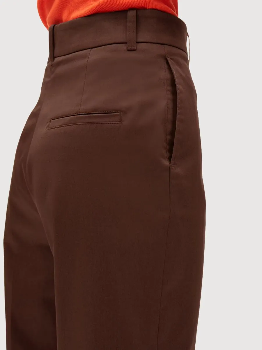 Warmaar Trousers Brown In Organic Cotton | Armedangels
