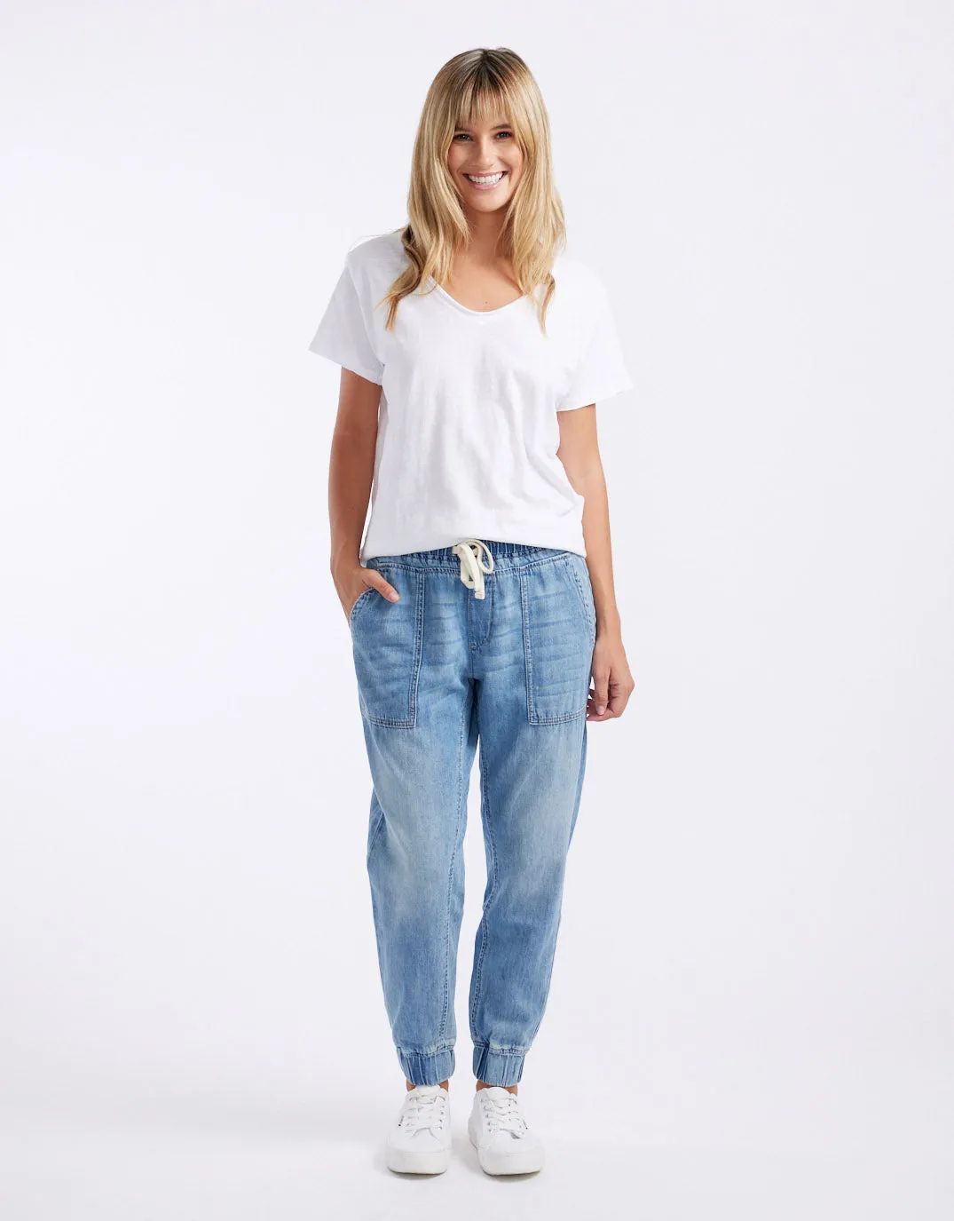 Weekend Utility Pants - Mid Wash