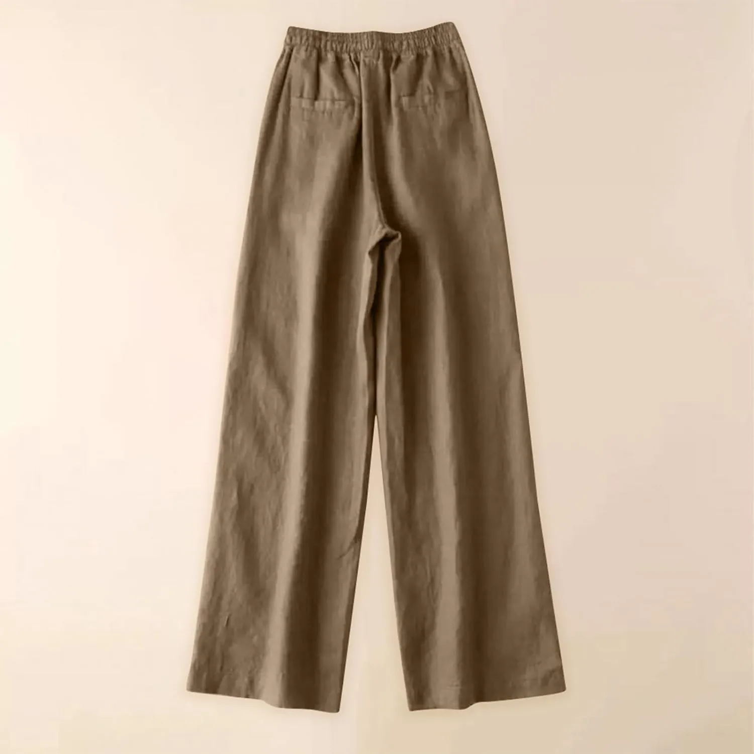 Wide Leg Pants for Women, Cotton Linen Pants Wide Leg Straight High