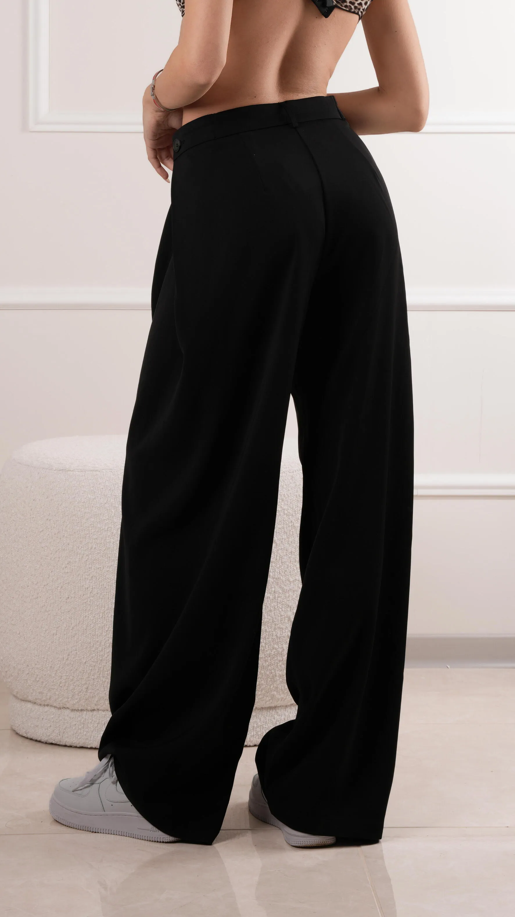 Wide-leg tailored trousers wholesale