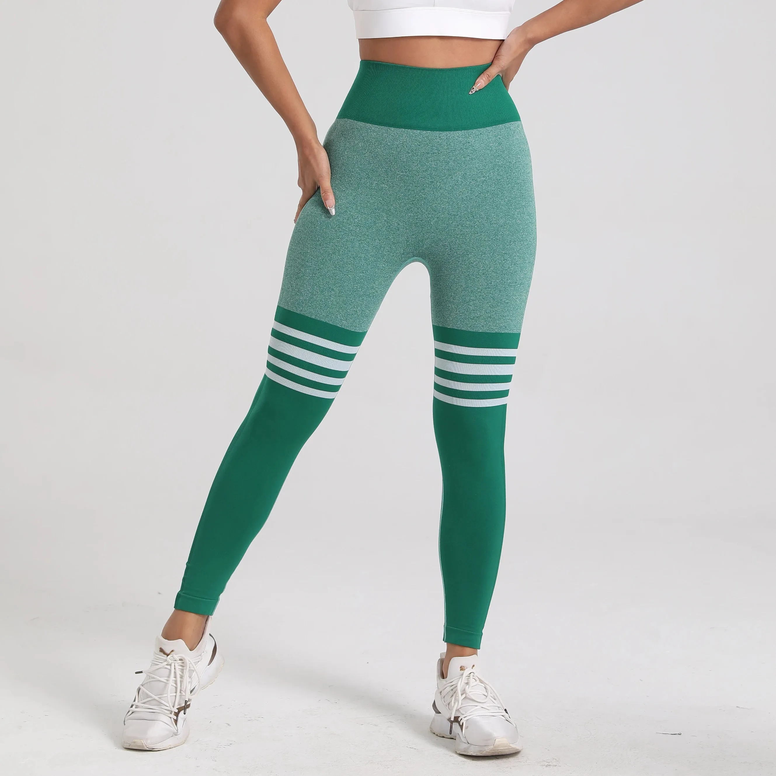 Women Gym V Back Butt Lifting Leggings for Fitness S-XL